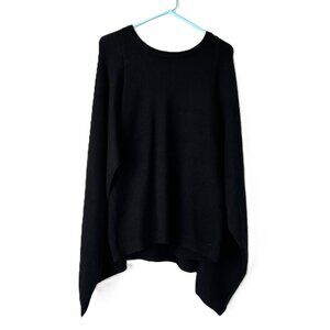 Calvin Klein Black Cape Convertible Sweater with Scarf M